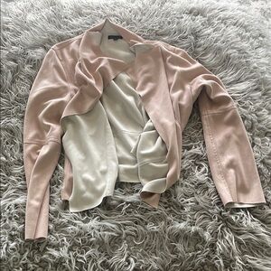 Shinestar Pink Blazer Modern Suede